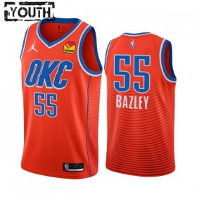 Camiseta Niños Oklahoma City Thunder Darius Bazley 55 2022-23 Jordan Statement Edition Naranja Swingman